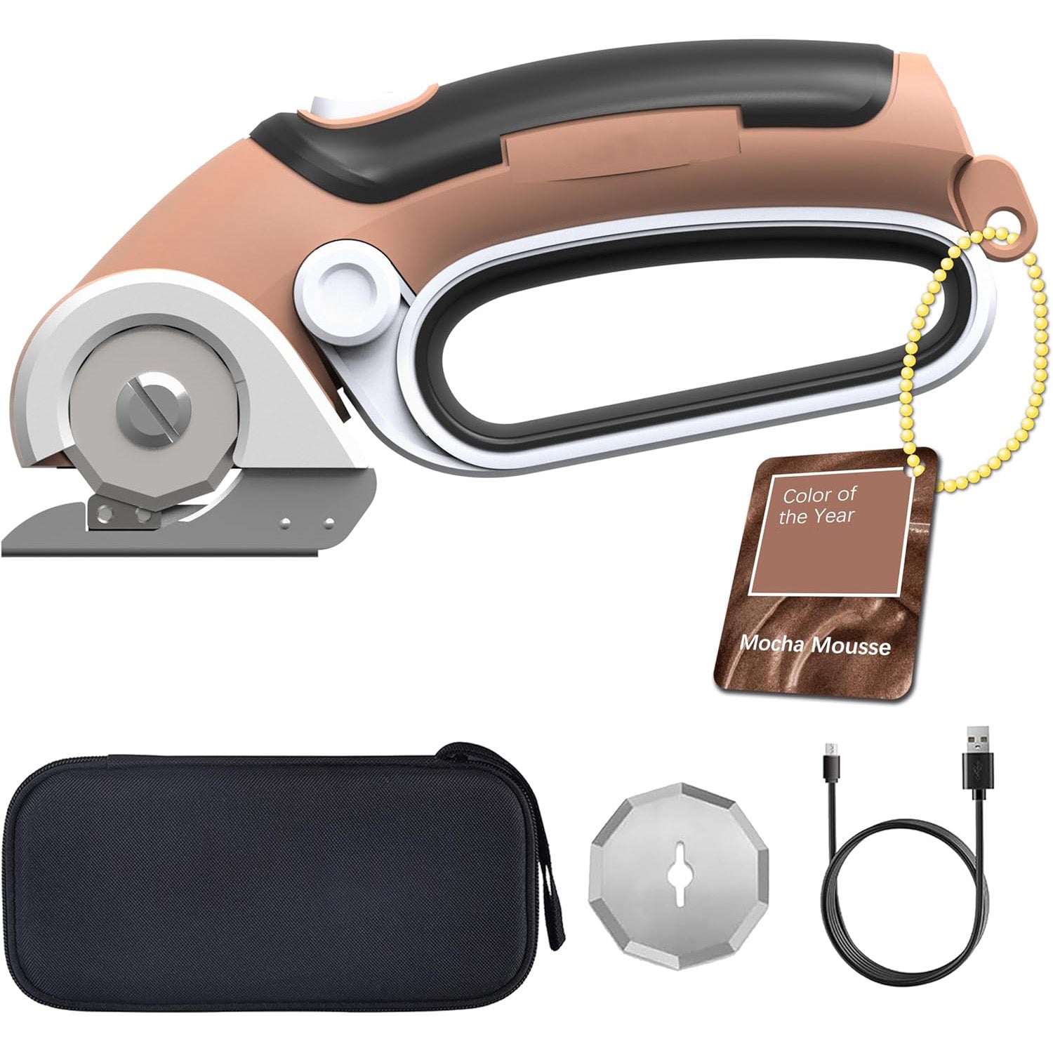 Cordless Electric Rotary Cutting Scissors for Multi-Material Use