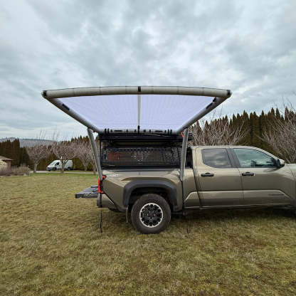 Vehicle Shelter System – Inflatable Awning for Trucks & Vans, Compact Carry Bag, Quick Setup