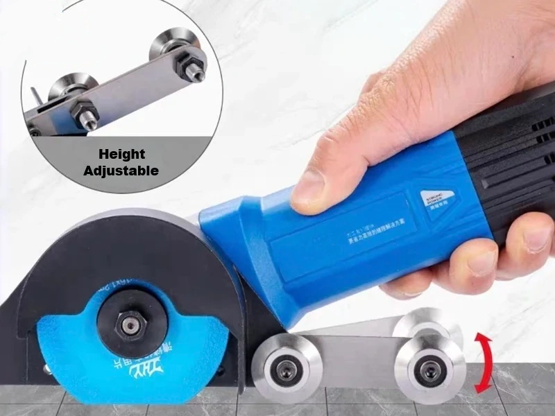 Angle‑Adjustable Seam Cleaner Grinder – 850W, 13000 RPM, Positioning Guide Wheels for Horizontal & Vertical Seams