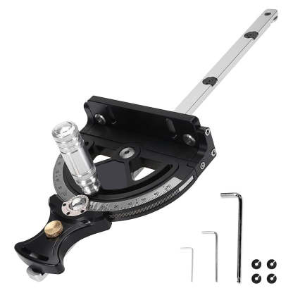 Precision Miter Gauge – –70° to 70° Full‑Range Locking, 4 Preset Stops, 36″ Extendable Fence