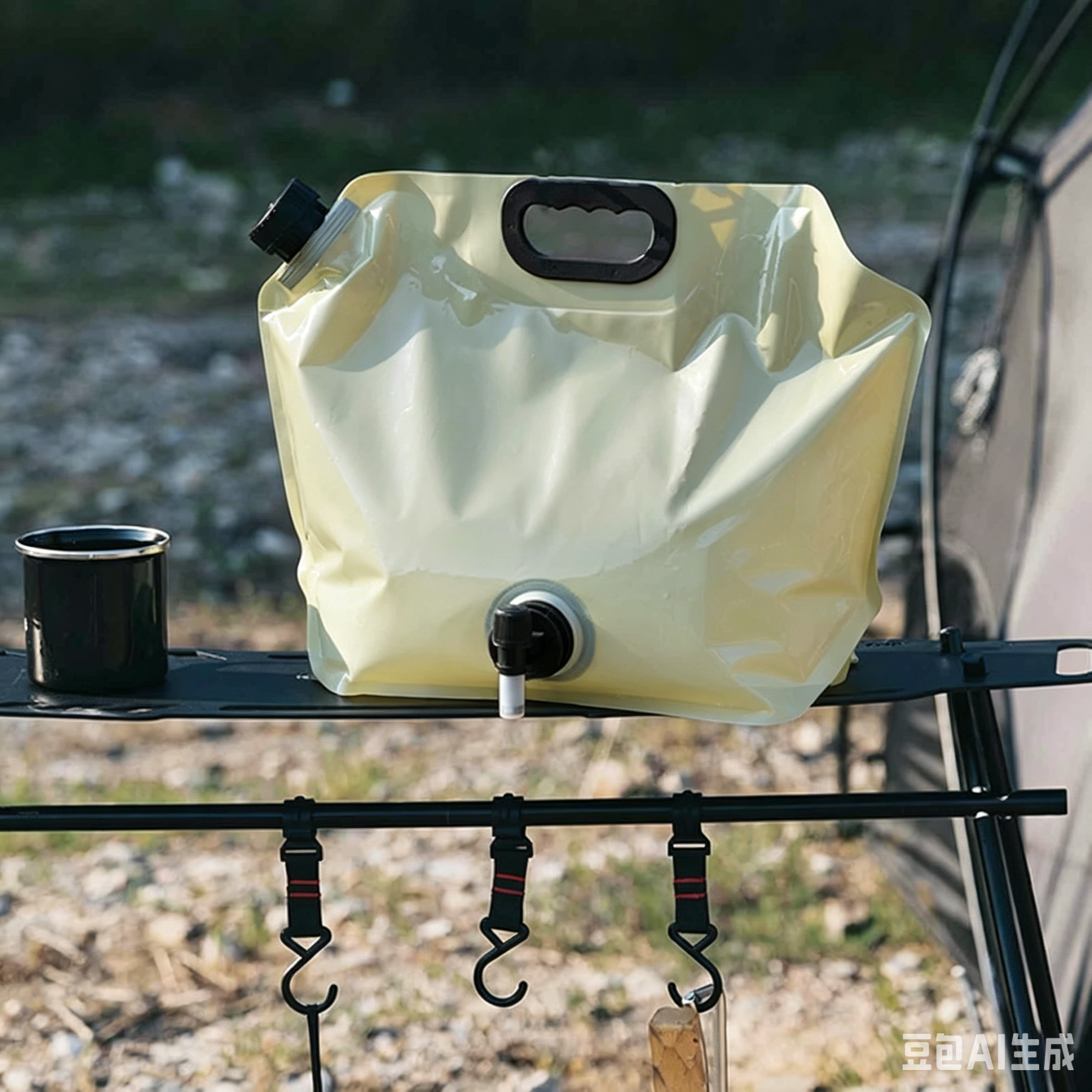 Portable Camping Water Storage Bag with Faucet & Handle