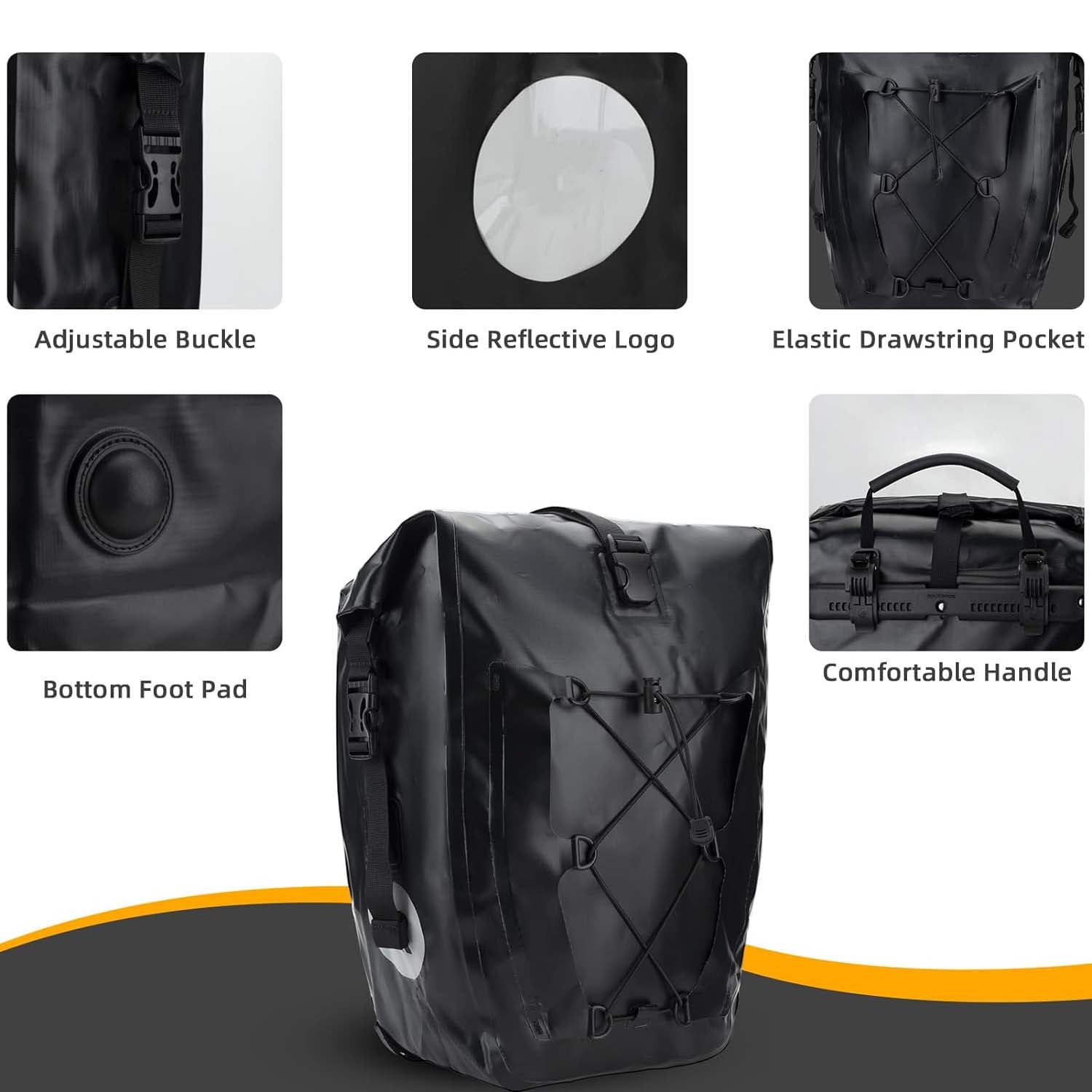 Waterproof Bike Rear Panniers – 30L Capacity, Quick‑Release Mount, Commuter & Touring Ready