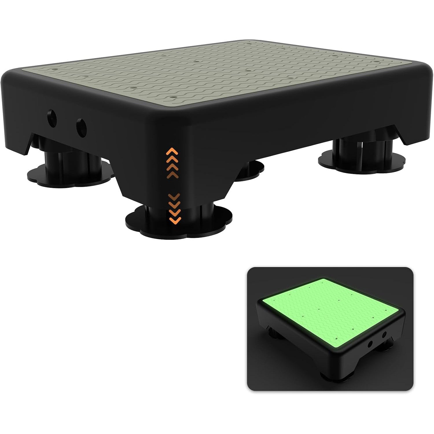 Adjustable Step Stool with Night Glow – 660lb Capacity, Anti‑Slip, Lightweight