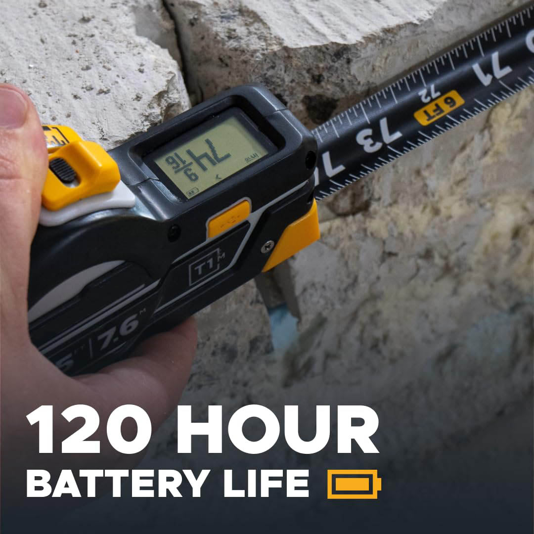 Utility Digital Tape Measure – 16ft (English) | Bluetooth Smart Measuring Tool