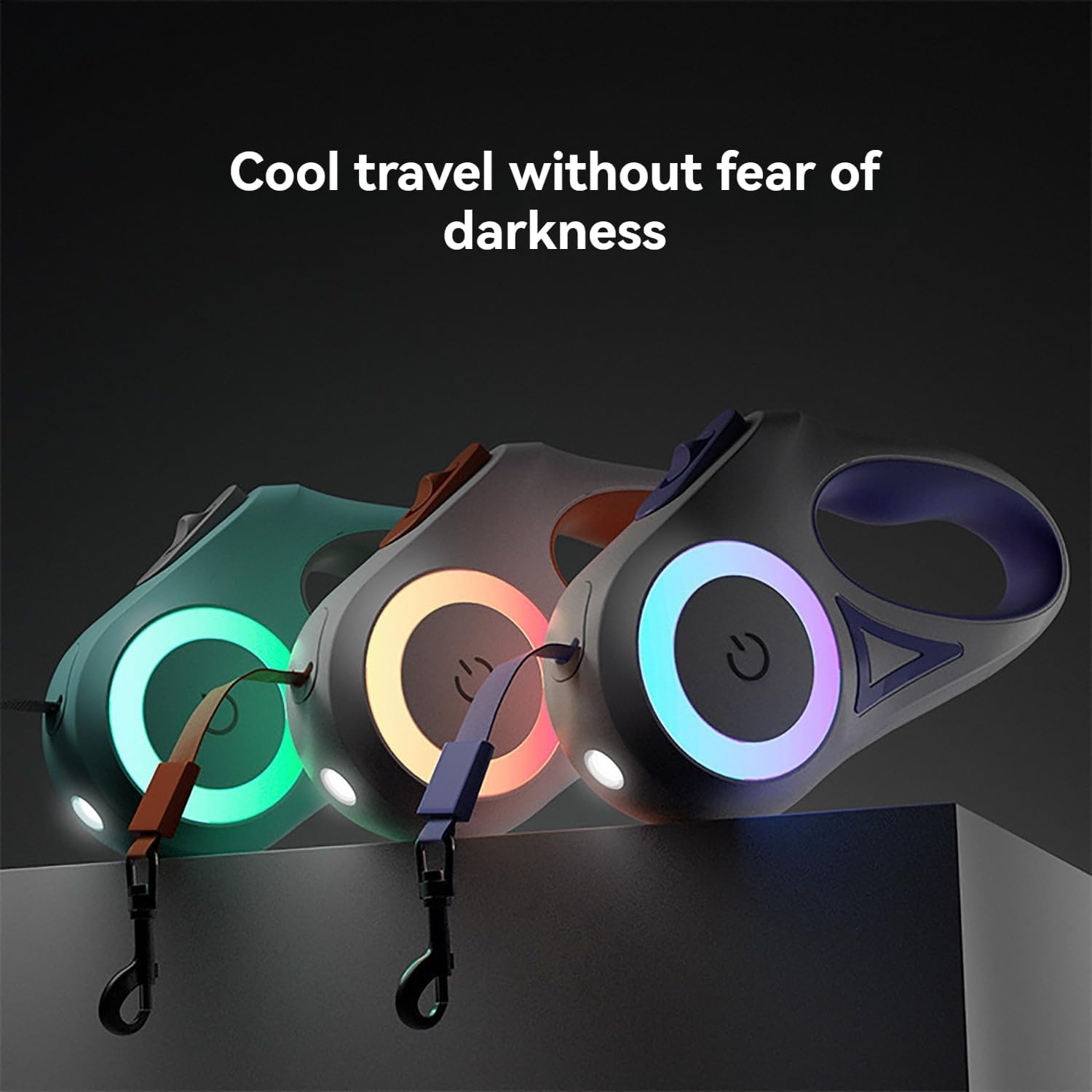 LED Light Retractable Pet Leash for Dogs and Cats