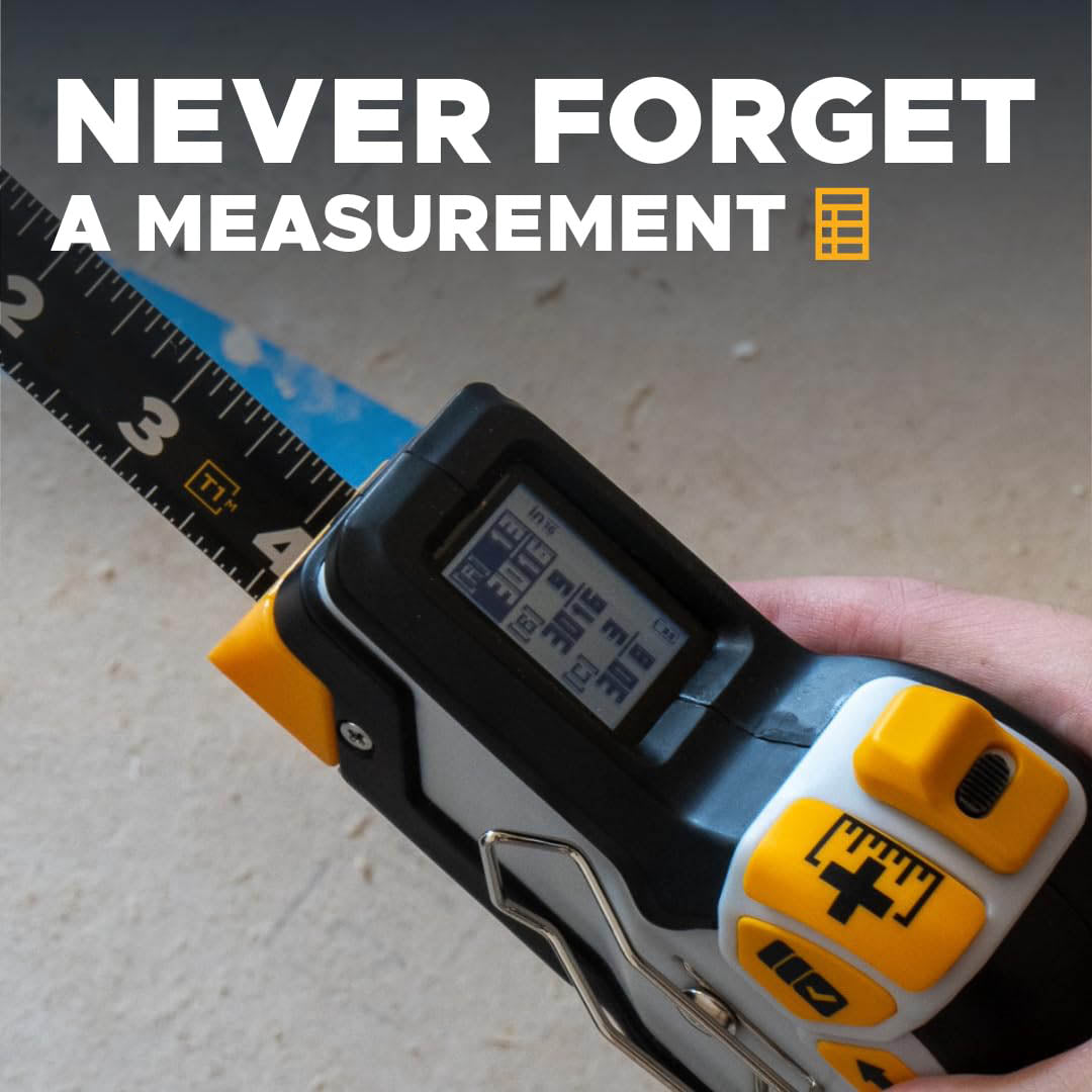 Utility Digital Tape Measure – 16ft (English) | Bluetooth Smart Measuring Tool