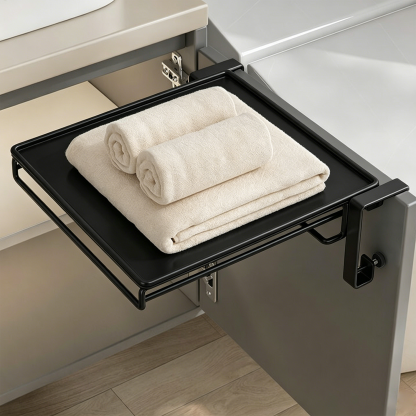 Wall‑Mounted Foldable Shelf – Space‑Saving, 8kg Capacity, for Kitchen & Office