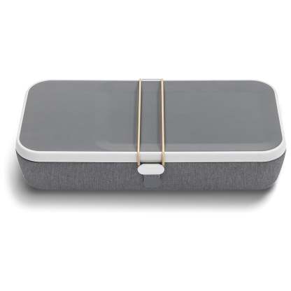 Portable Desktop Organizer with Wireless Charging – Adjustable Dividers, Travel‑Ready