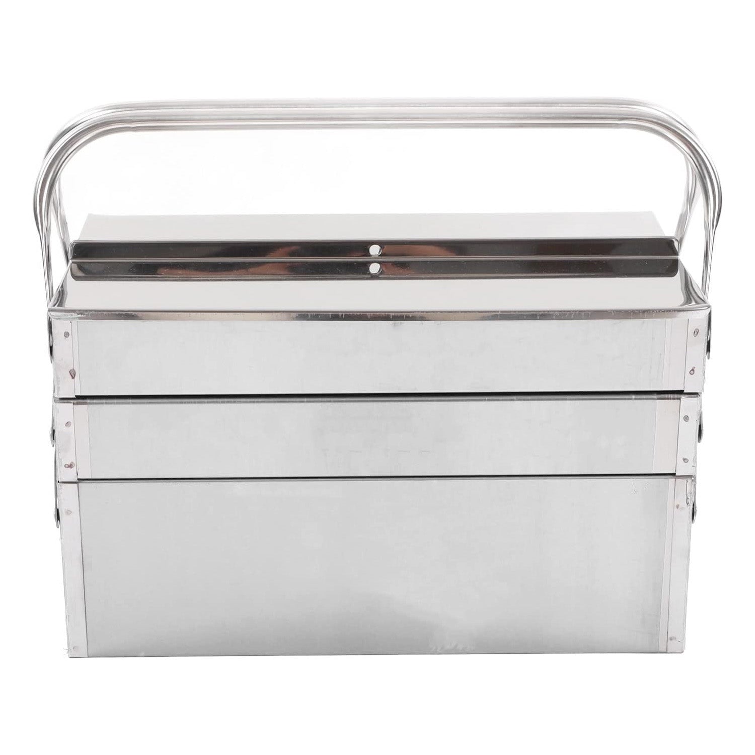 Stainless Steel Folding Tool Storage – Multi‑Layer, Heavy‑Duty, for Garage & Workshop