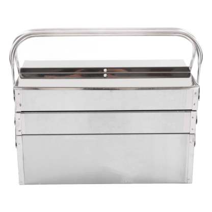 Stainless Steel Folding Tool Storage – Multi‑Layer, Heavy‑Duty, for Garage & Workshop