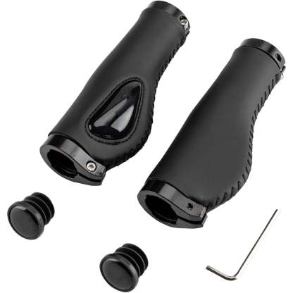 Ergonomic Dual‑Lock Bike Grips – Wing Support, Liquid Silicone, 22.2mm Handlebar Fit