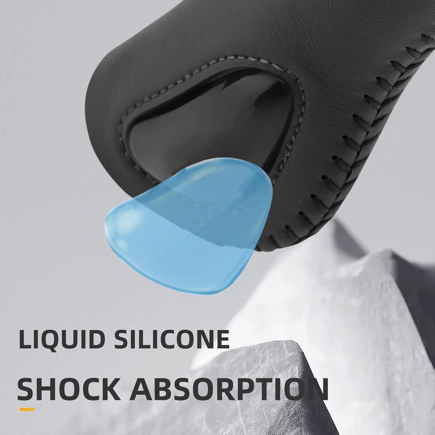 Ergonomic Dual‑Lock Bike Grips – Wing Support, Liquid Silicone, 22.2mm Handlebar Fit