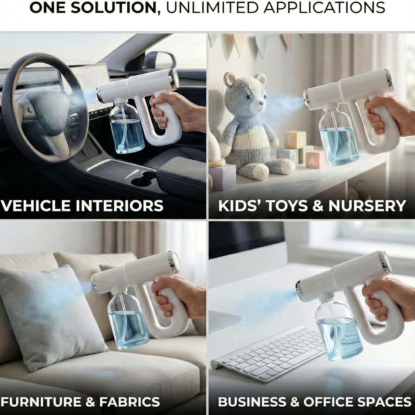 Professional Nano Spray Gun – Blue Light, Mister & Nano Steam