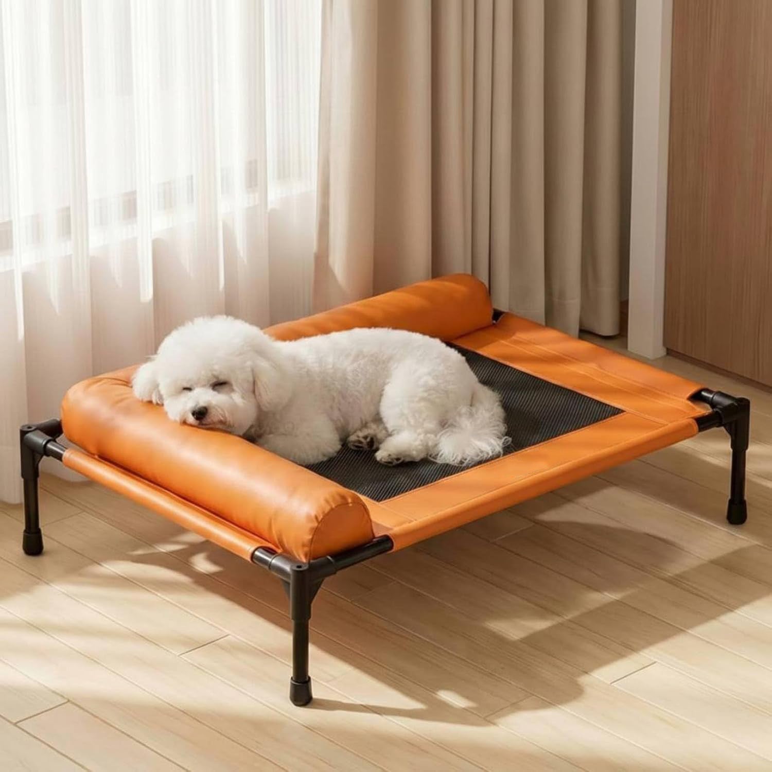 Elevated Pet Bed for Small Dogs & Cats – Breathable Mesh, Off‑Ground Design, Easy Wipe Surface