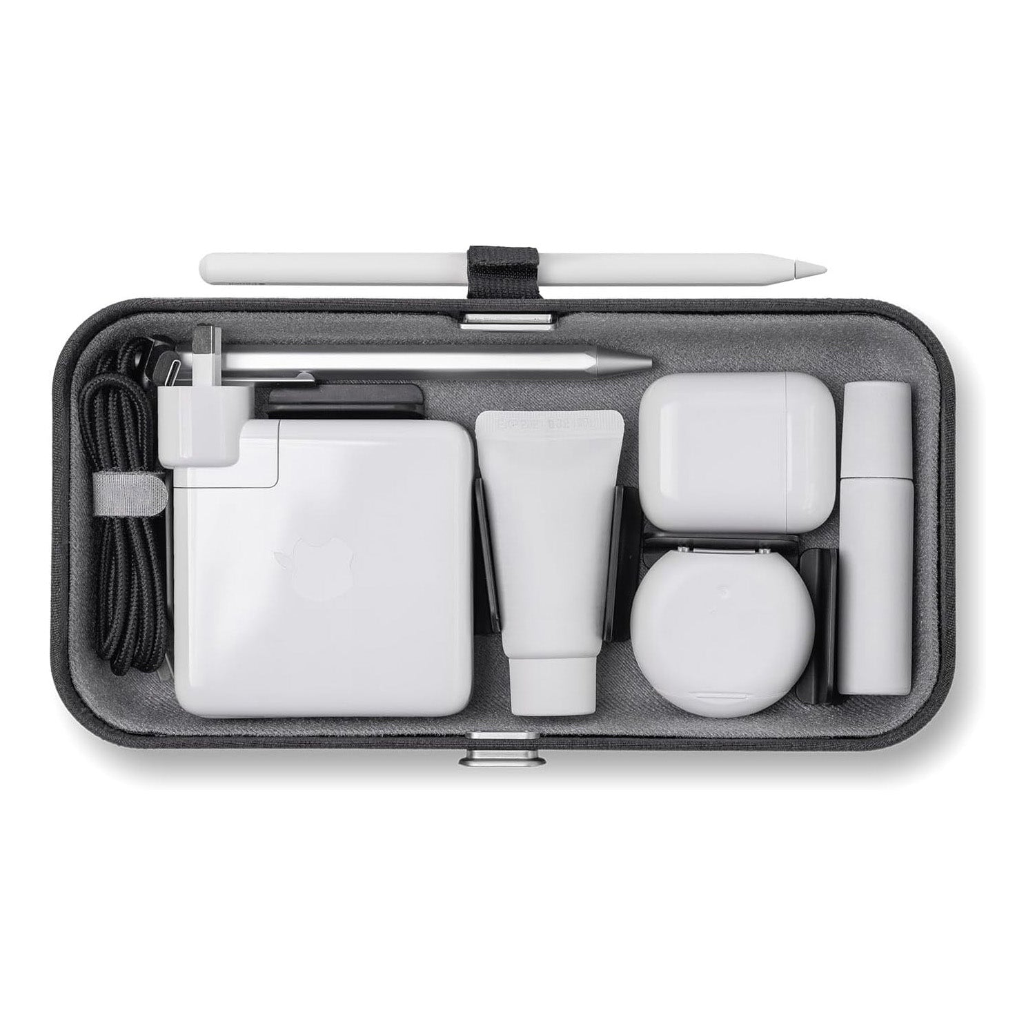 Portable Desktop Organizer with Wireless Charging – Adjustable Dividers, Travel‑Ready