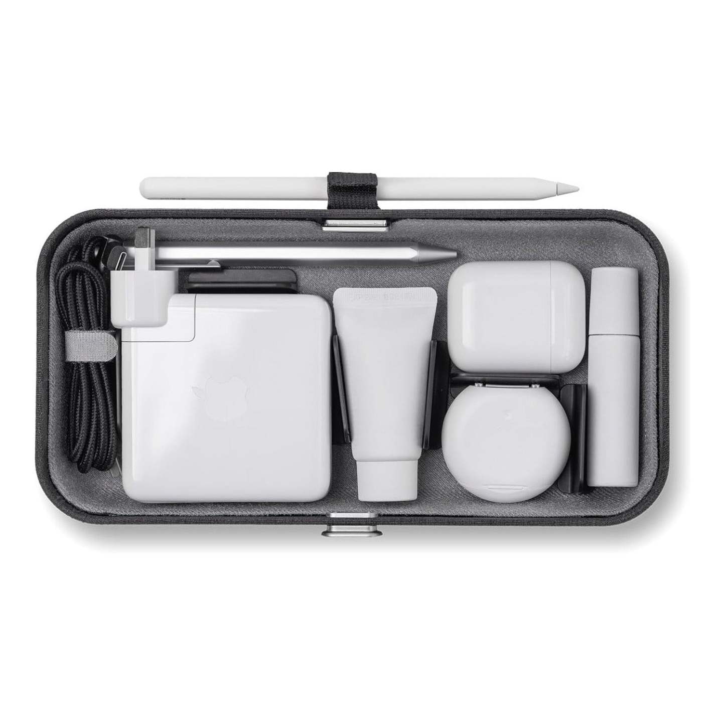 Portable Desktop Organizer with Wireless Charging – Adjustable Dividers, Travel‑Ready