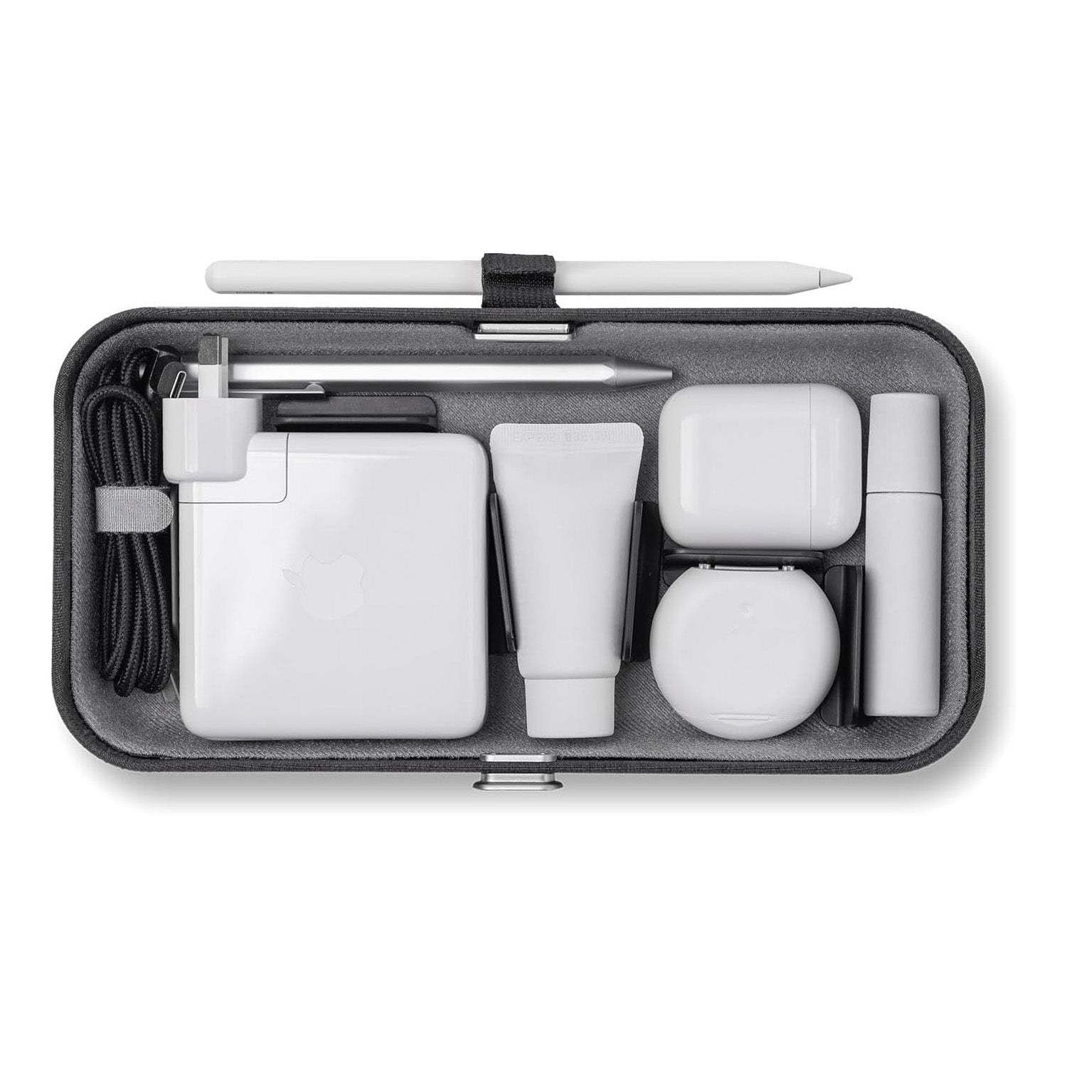 Portable Desktop Organizer with Wireless Charging – Adjustable Dividers, Travel‑Ready