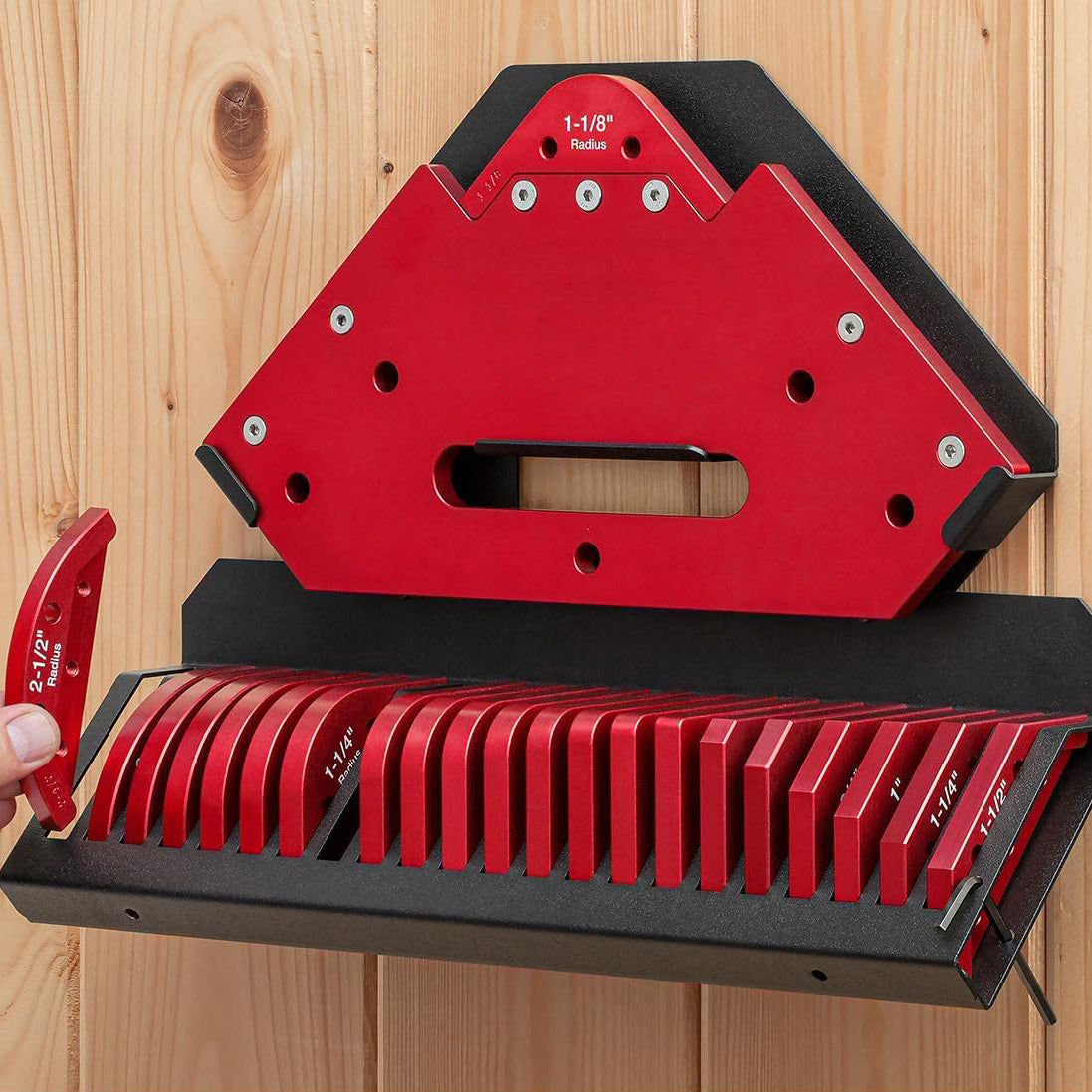 Corner Radius & Chamfer Routing Jig – 18 Templates, Handheld or Table Use, Precision Woodworking