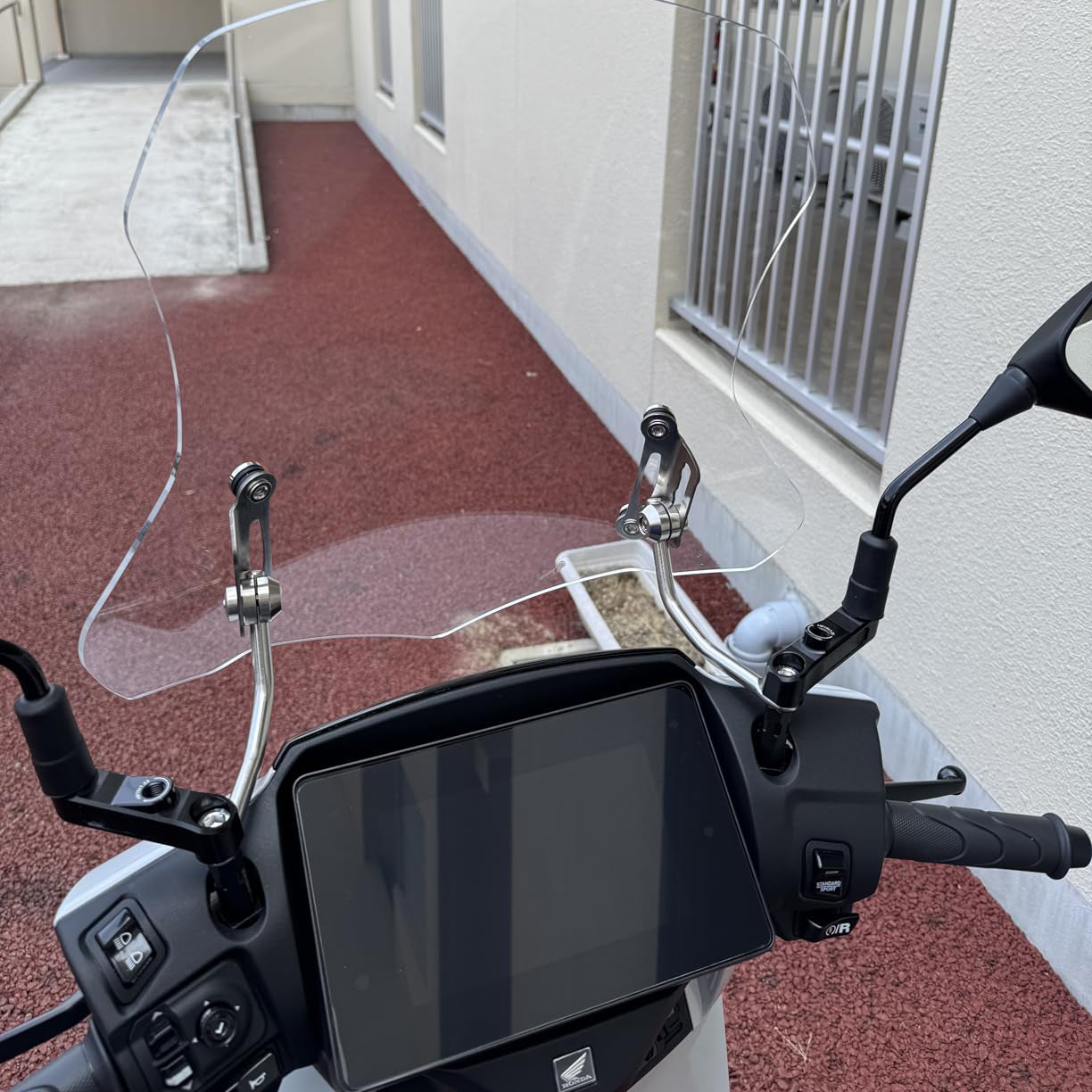 Motorcycle Mirror Riser Set – Raises Rearview Height for Wider, Clearer Vision