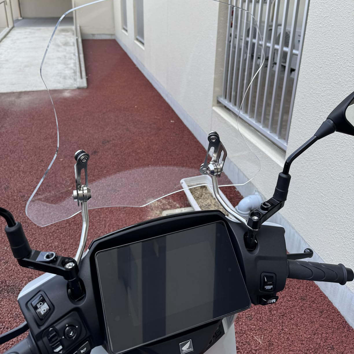Motorcycle Mirror Riser Set – Raises Rearview Height for Wider, Clearer Vision