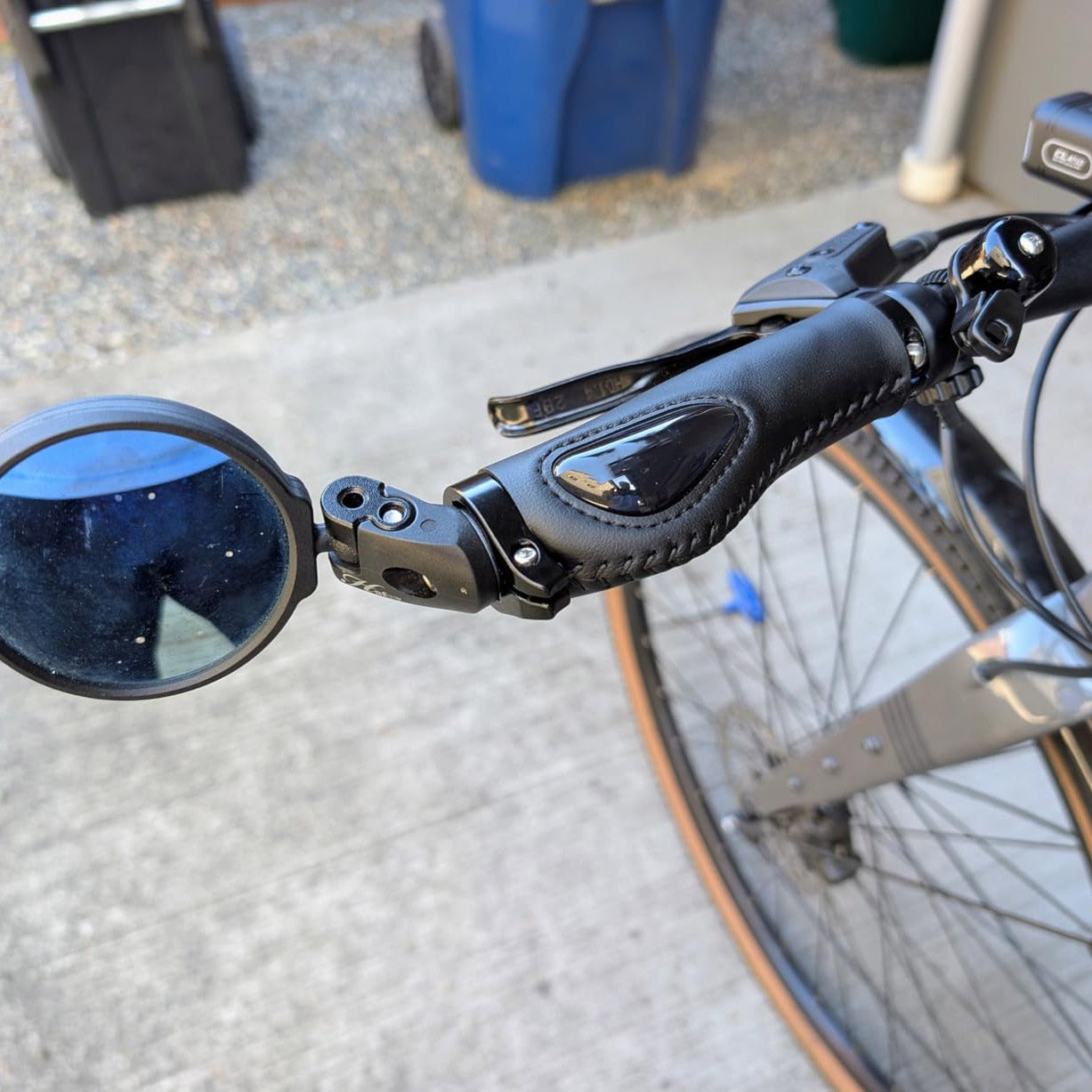 Ergonomic Dual‑Lock Bike Grips – Wing Support, Liquid Silicone, 22.2mm Handlebar Fit