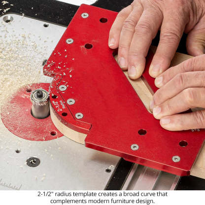 Corner Radius & Chamfer Routing Jig – 18 Templates, Handheld or Table Use, Precision Woodworking