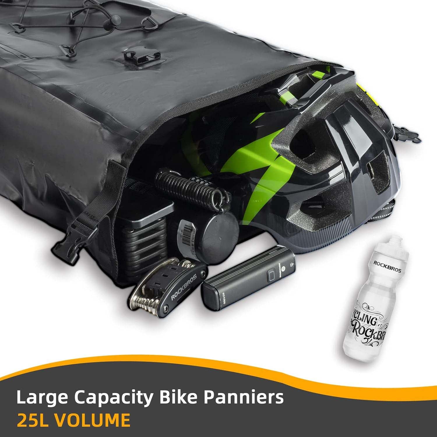 Waterproof Bike Rear Panniers – 30L Capacity, Quick‑Release Mount, Commuter & Touring Ready