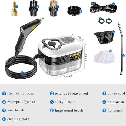 Handheld Steam Cleaner – High‑Temperature, Chemical‑Free, for Home, Kitchen, Bath & Auto