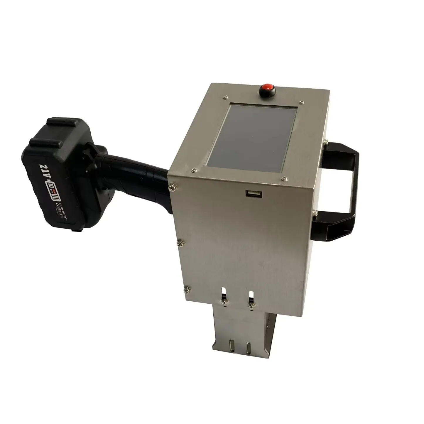 Handheld Dot Peen Marking Machine – 120×40mm Marking Area, 3–4 Hour Battery, Touchscreen, for VIN & Serial Numbers