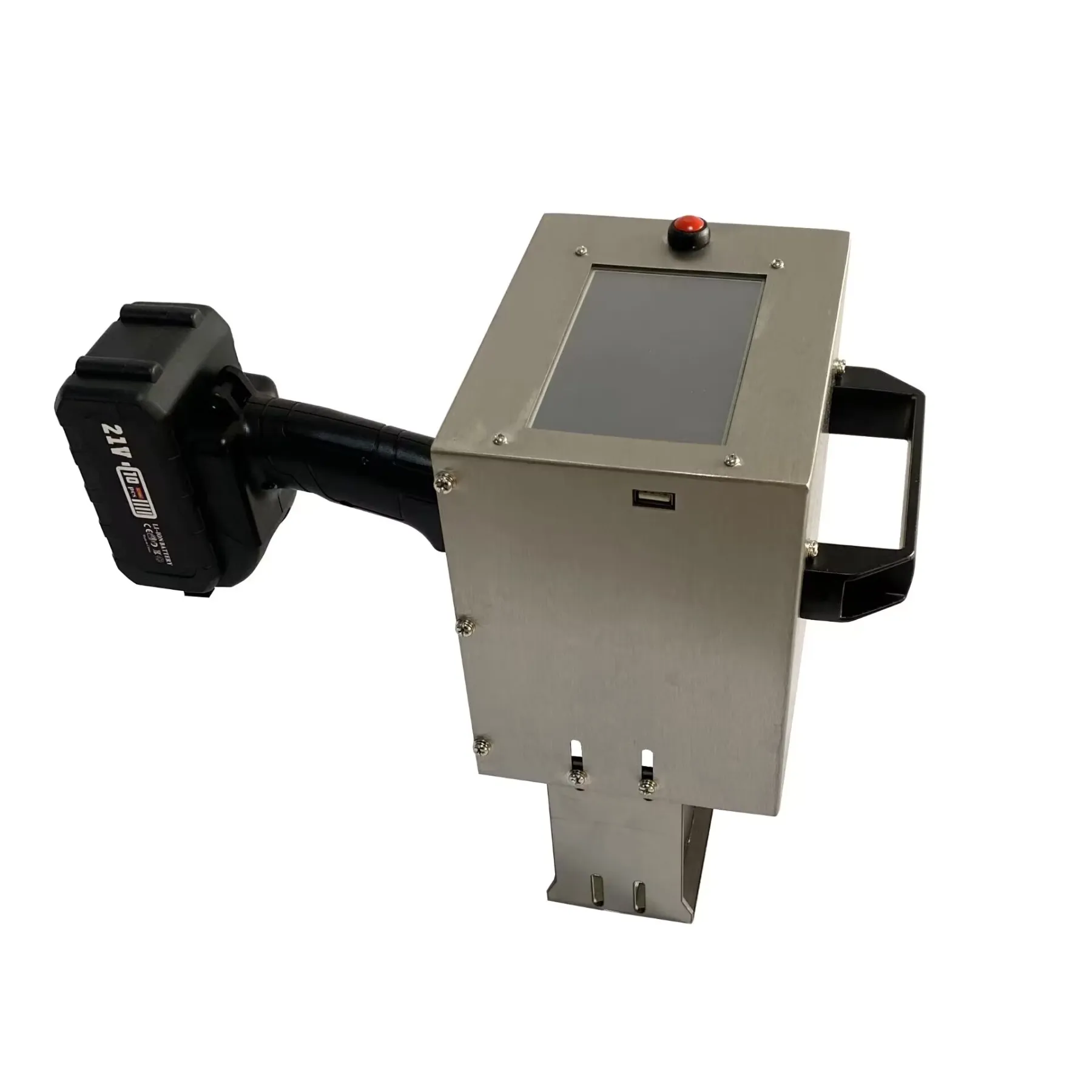 Handheld Dot Peen Marking Machine – 120×40mm Marking Area, 3–4 Hour Battery, Touchscreen, for VIN & Serial Numbers