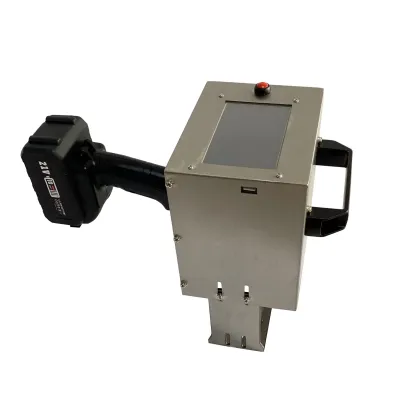 Handheld Dot Peen Marking Machine – 120×40mm Marking Area, 3–4 Hour Battery, Touchscreen, for VIN & Serial Numbers