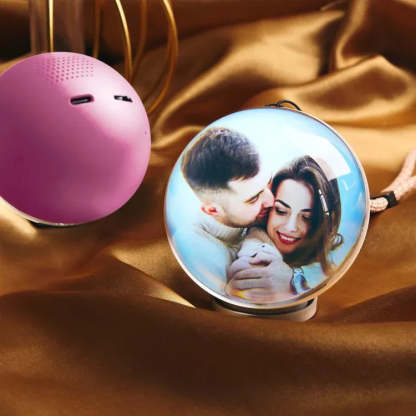 Glass Video Ball – Playable Video & Photo Gift Sphere, USB Rechargeable