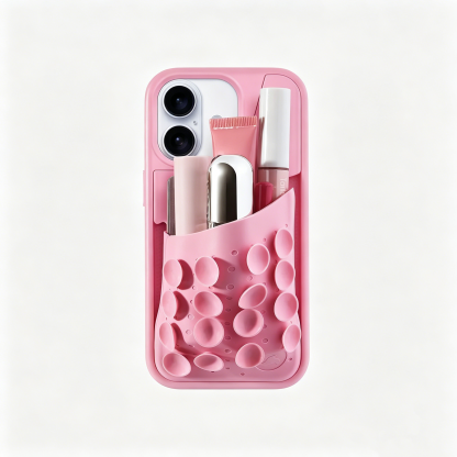 Expandable Phone Case with Suction Mount – 16 Suction Points, Stretch Pocket, Hands‑Free Stick‑Anywhere Design