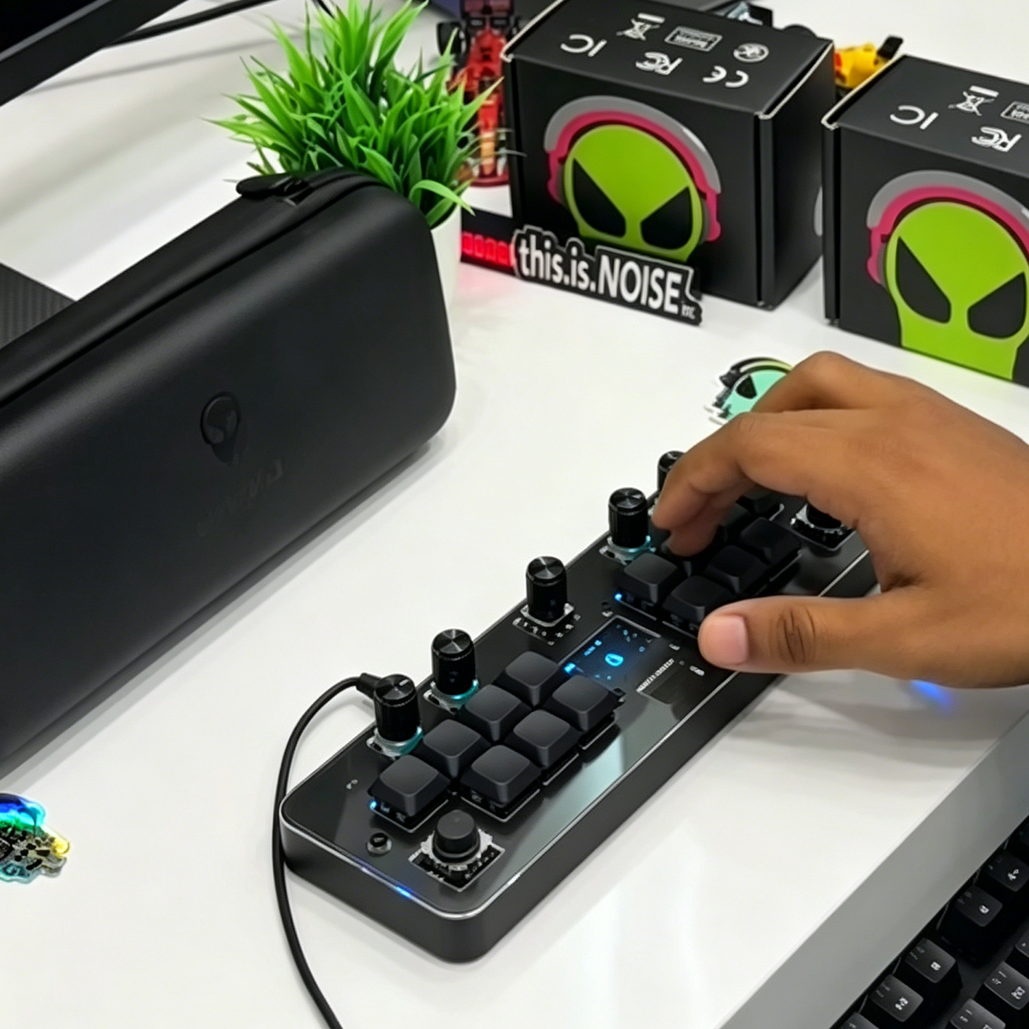 Portable Mini Synth with MIDI Controller – Standalone or DAW‑Connected, Always in Tune