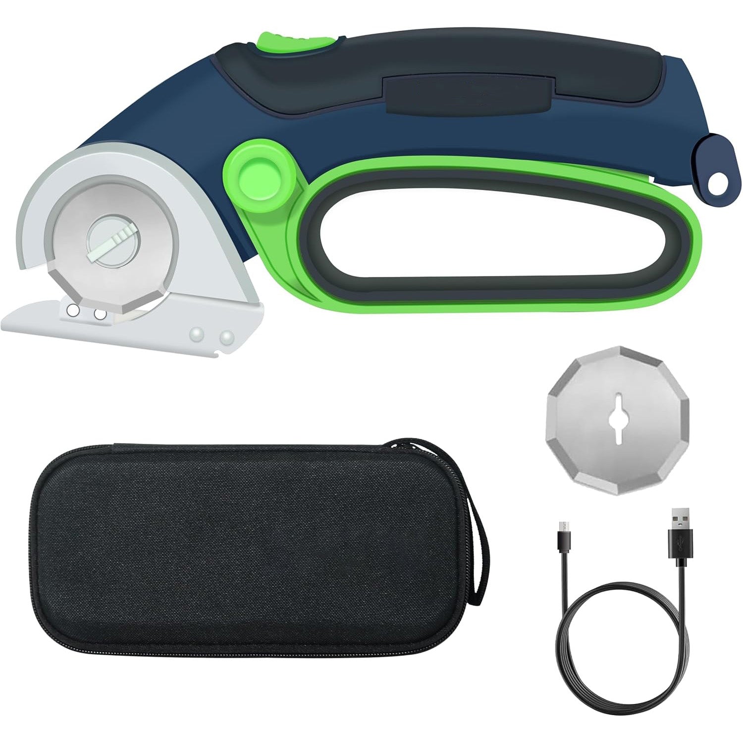 Cordless Electric Rotary Cutting Scissors for Multi-Material Use