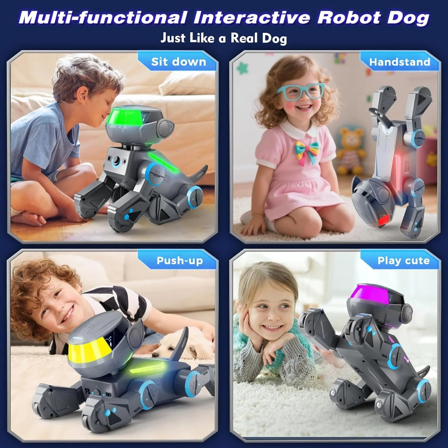 Kids Smart Programmable Robot Dog – Bluetooth Control