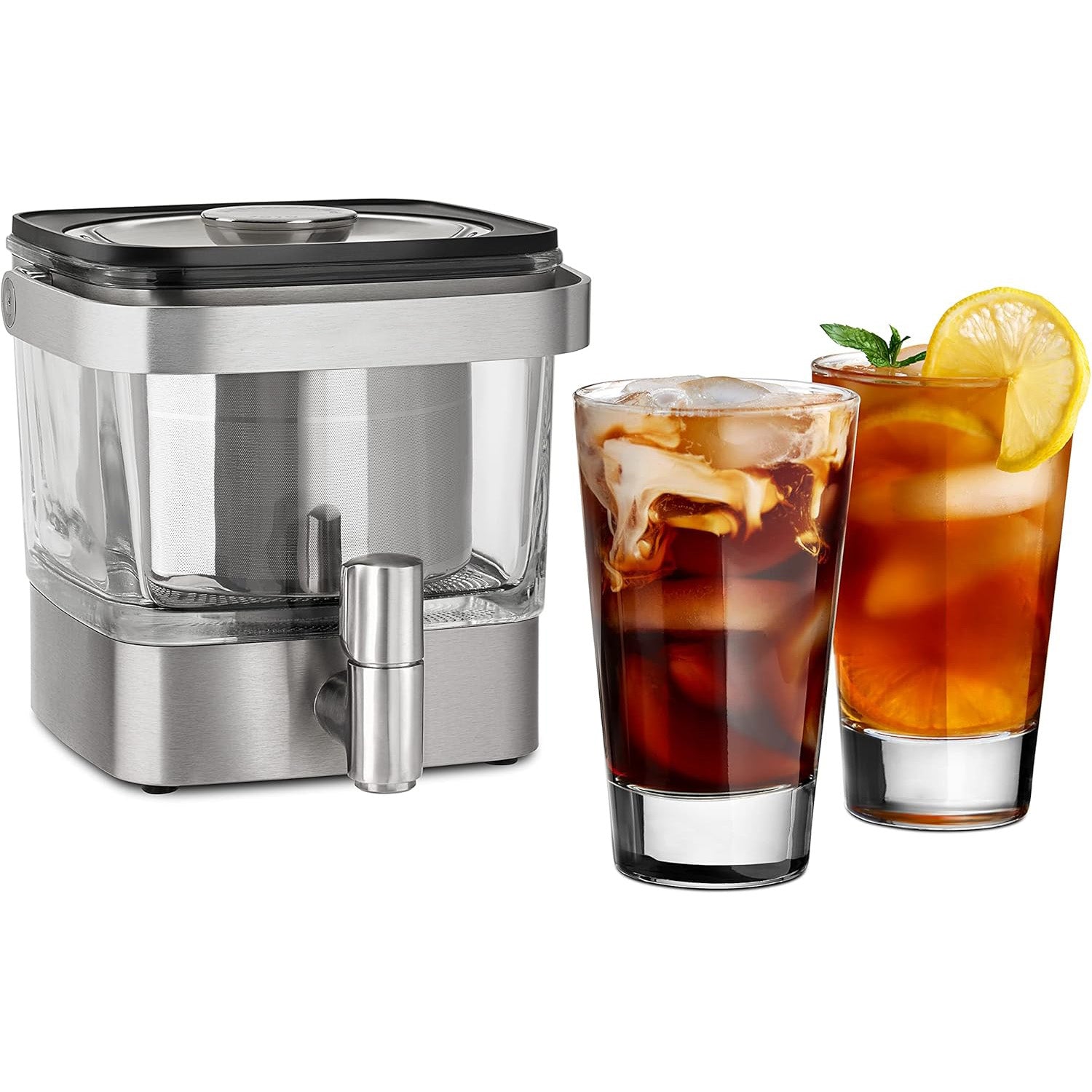 Cold Brew Coffee Maker – Stainless Steel Infuser, Glass Carafe, Compact Fridge‑Fit Design