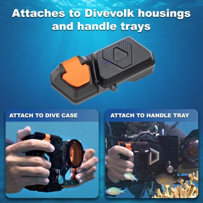 Underwater Bluetooth Shutter – Waterproof to 200ft, 100,000+ Presses, CR2032 Powered, for Smartphone Housings