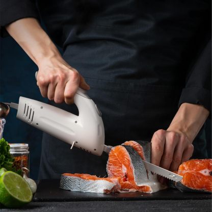 Electric Knife for Meat Slicing – Turkey, Carving, Bread & More