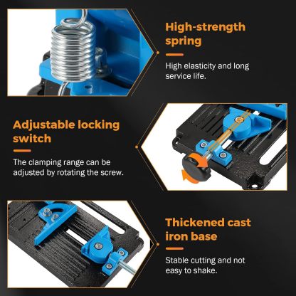 Angle Grinder Cutting Stand – 45° Clamping, 80mm Capacity, Converts Grinder to Chop Saw