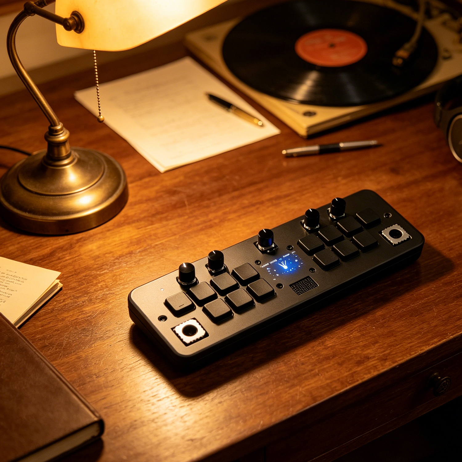 Portable Mini Synth with MIDI Controller – Standalone or DAW‑Connected, Always in Tune