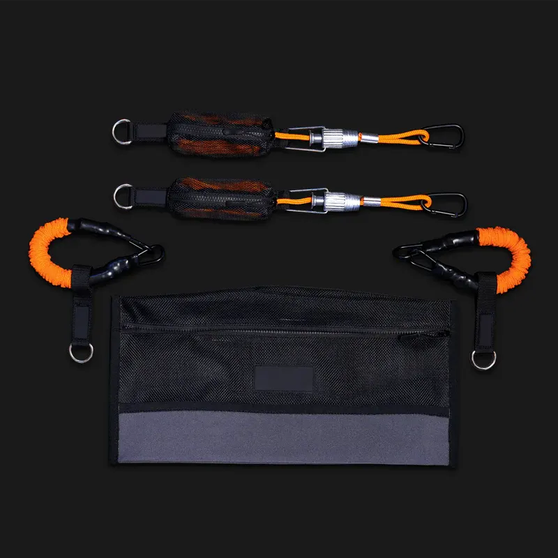 RV Awning Tie‑Down Kit – 2 Ropes, 2 Soft Springs, Storage Bag, Wind‑Resistant Setup