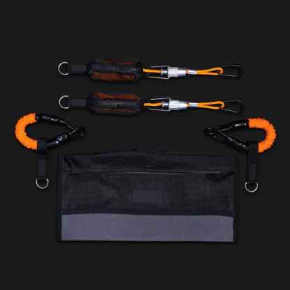 RV Awning Tie‑Down Kit – 2 Ropes, 2 Soft Springs, Storage Bag, Wind‑Resistant Setup