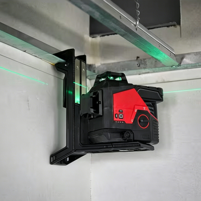 Green 360° 3‑Plane Laser Level – 15+ Hour Battery, 250ft Range, Includes Tripod & Detector