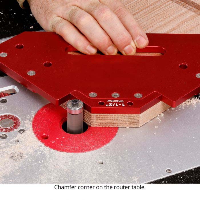 Corner Radius & Chamfer Routing Jig – 18 Templates, Handheld or Table Use, Precision Woodworking