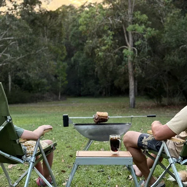 Portable Spare-Tyre Fire Pit & BBQ System