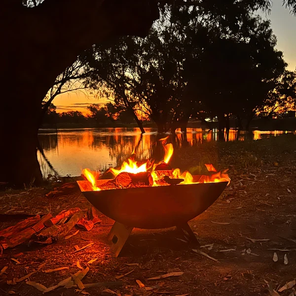 Portable Spare-Tyre Fire Pit & BBQ System