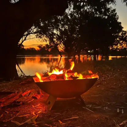 Portable Spare-Tyre Fire Pit & BBQ System