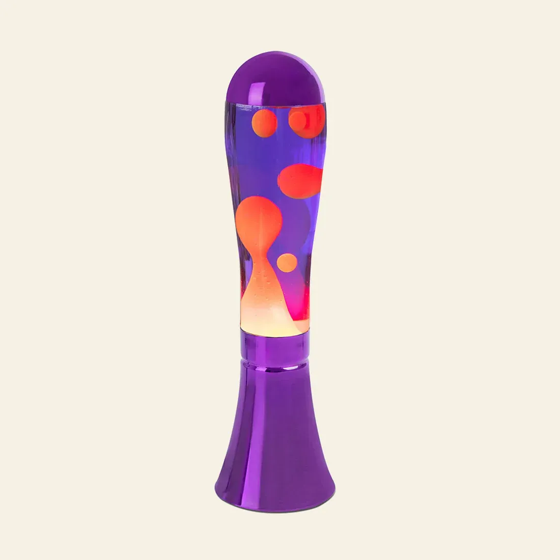 Magma Lava Lamp – Retro Flowing Wax, Metallic Base, 45cm Height, 40W Bulb