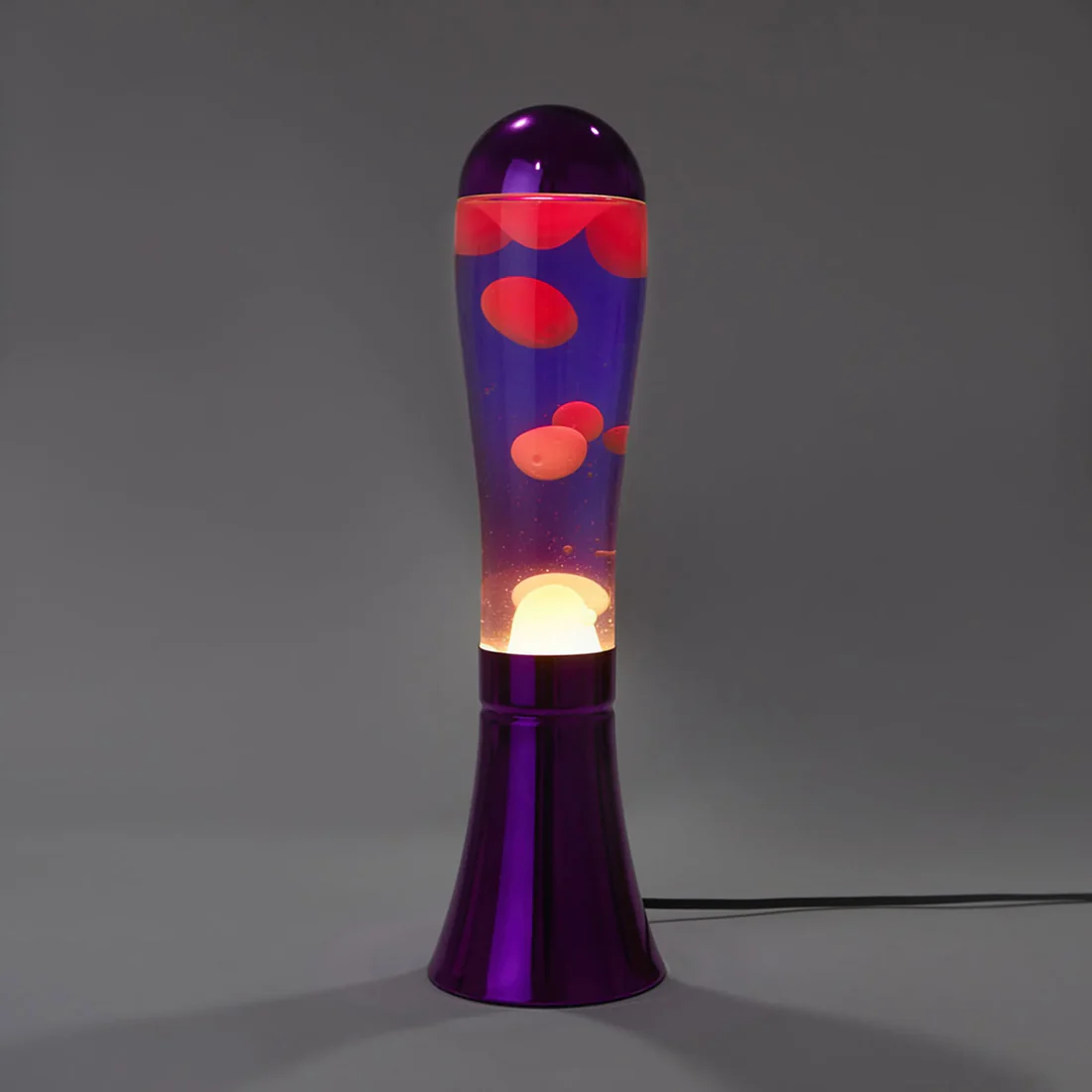 Magma Lava Lamp – Retro Flowing Wax, Metallic Base, 45cm Height, 40W Bulb